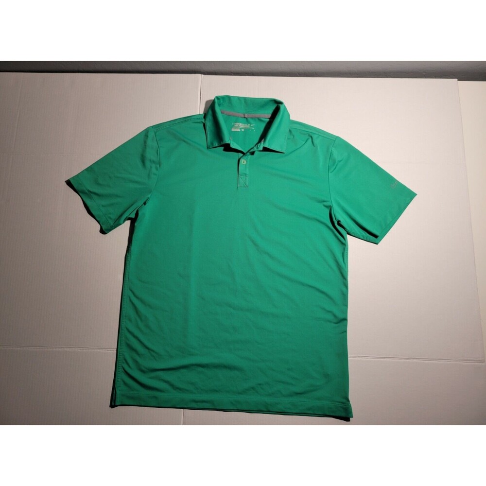 Men's‎ Nike Golf Green Short Sleeves Dri Fit Polo Size M